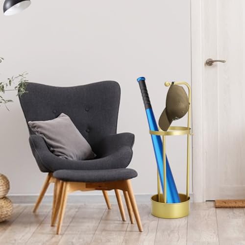 Golden Rust Proof Umbrella Holder, Entrance Drain Umbrella Bucket, Steel Circular Umbrella Holder, Umbrella Storage Rack, Suitable for use in Homes, Offices, Hotel Lobbies （Gold） - Image 6