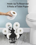Cowboy Toilet Paper Holder Standing, Decorative Toilet Paper Storage - Image 2