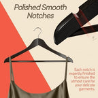 Vintage Wooden Hangers 20 Pack – Heavy-Duty with 360° Swivel Hook, Non-Slip, Pants Bar & Shoulder Grooves - Wooden Hangers for Suits, Jackets, Dresses & Camisoles, Space-Saving and Smooth Finish - Image 5