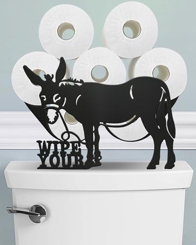 Donkey Toilet Paper Holder Stand, Decorative Toilet Paper Storage by Wigag