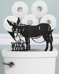 Donkey Toilet Paper Holder Stand, Decorative Toilet Paper Storage by Wigag
