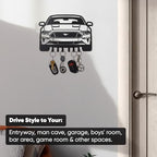 MOOH Metal Automotive Key Holder with 6 Hooks - Unique Wall Mounted Car Lovers Gifts for Men & Women - Cool Man Cave Decor - Image 5