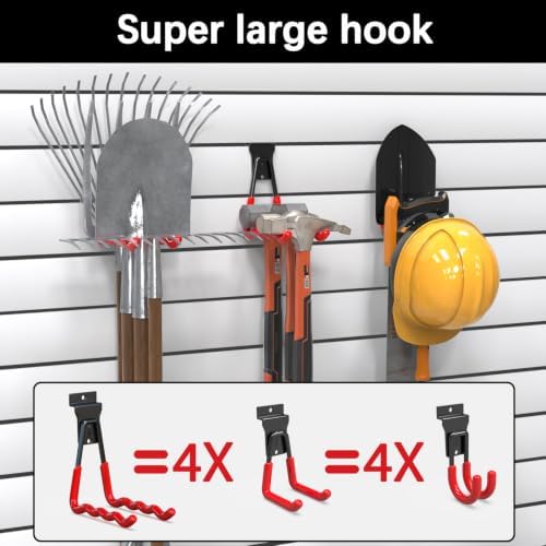 3-H Slatwall Hooks 10 Pack Heavy Duty Multi Sizes, Slatwall Accessories - Image 4