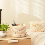 2pcs Small Basket, Cute Basket with Lid & Decorative Bin for Storage - Image 5