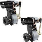 Rack Straps with J-Hook (2PK),1.5" x7.5' Ladder Rack Ratchet Straps, 2" Round Tube Mount, Perfect Ladder Rack Tie-Downs for Trailer Cargo Control by Towmax