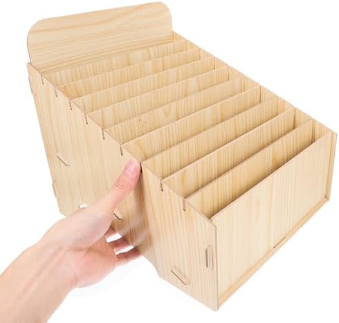 Levemolo Wooden Mail Organizer Box Storage Organizer for Efficient Sorting of Invoices and Receipts with Large Capacity and Multi Compartment Design Simple Elegant Rustic Finish for Office - Image 3