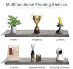 Sorbus Floating Shelves for Wall Storage (48 Inch, 3 Pack, Gray) - Image 6