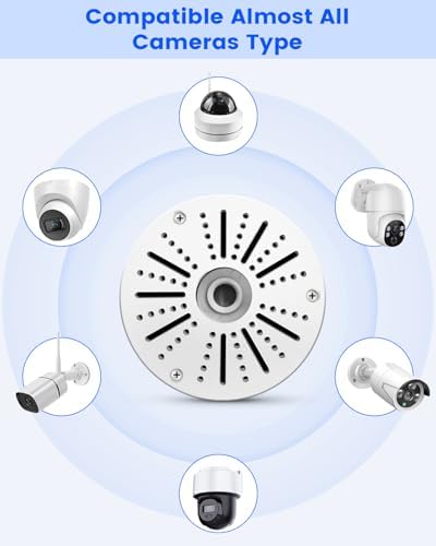 Universal Metal Security Camera Junction Box, Hidden Cable Management Box - Image 3