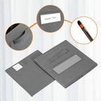 Fabric storage cubes (Set of 8) 11 Inch Cube Storage Bin, cube storage with 8 Labels Window Cards & a Pen, Foldable cube organizer bins, 11x11 storage bin, Cubby Organizer bins, Gray - Image 2