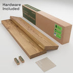 Natural Wood Floating Shelves for Wall 36 Inches Long, Oak Wooden Shelf - Image 6