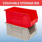 Akro-Mils 30240 AkroBins Plastic Storage Bins, 15"x8"x7", Black, 12-Pack - Image 4