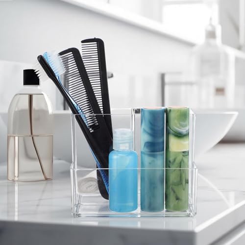 Sabary 12 Pcs Acrylic Pen Holder for Desk, Clear Pencil Cup Organizer - Image 5