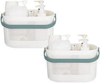 Plastic Portable Shower Caddy Basket, Storage Organizer, Green, 2 Pack by UUJOLY