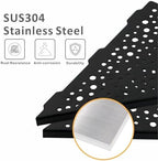WELLUP Shower Corner Shelf 2 Pack,10" Shower Shelf for Tiled Wall Black - Image 3