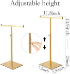 Purse Display Stand Set of 2 Jewelry Tower Stainless Steel - Image 5