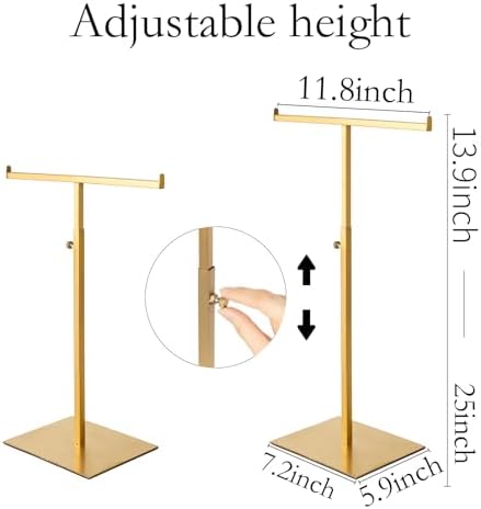 Purse Display Stand Set of 2 Jewelry Tower Stainless Steel - Image 5