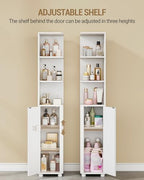 Hzuaneri Corner Cabinet, Tall Bathroom Corner Cabinet with Doors - Image 6