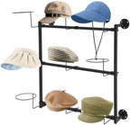 9Pcs Hat Hooks Wire Grid Wall Hat Holder, 3 Tier Hat Display Multiple Hooks for Gridwall for Retail Cloth Wardrobe Capacity 22.05 lbs by Unknown