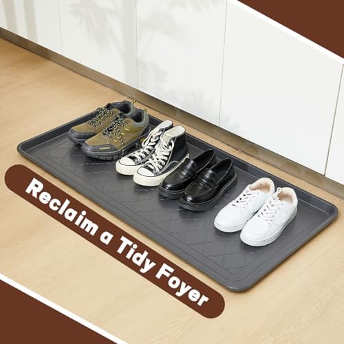 Geelin 3 Pack 40"x20" Extra Large Boot Tray, Long Shoe Mats, Gray - Image 4