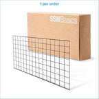 SSWBasics 2' x 4' Wire Grid Panel in Sleek Black - Sturdy Black Grid Wall Panels - Versatile Wire Gridwall Panel for Retail Display, Home Organization, and Wall Panel Decoration - Durable and Stable - Image 6
