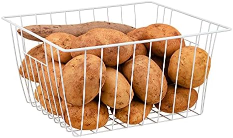 Freezer Storage Organizer Baskets, Household Refrigerator Chest Organization with Built-in Handles for Cabinets, Pantry, Closets, Bedrooms - Image 3