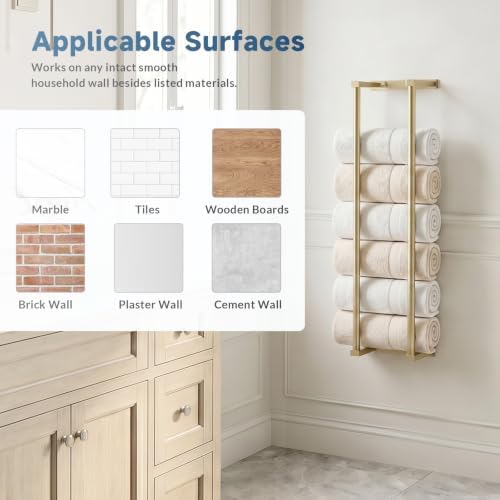 28" Towel Racks for Bathroom,Wall Mounted Towel Holder - Image 7