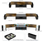 Spacrea Wood Dual Monitor Stand Riser with Drawer and 2 Pen Holders - Image 5