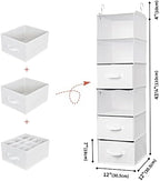 GRANNY SAYS Hanging Closet Organizer, 5 Drawers, 6 Shelves, 4 Pockets - Image 3