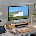 Bamboo Monitor Stand Riser with Drawer by Rocdeer