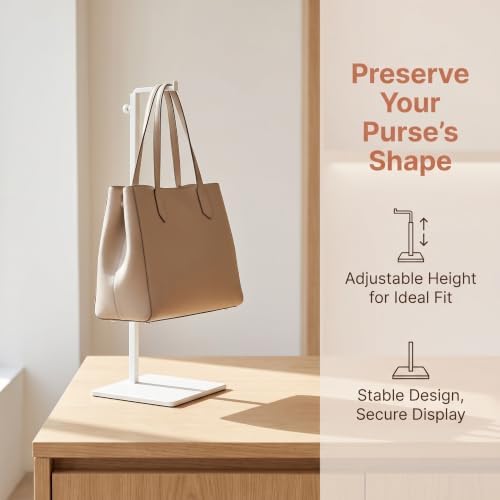 3pcs Adjustable Metal Purse Hanger Rack with Hook for Boutique Display - Image 3