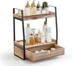 Boulphia 2-Tier Bathroom Organizer Countertop, Bathroom Sink Organizer Countertop, Vanity, Counter Shelf, Brown by Boulphia