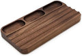 MUUJEE Wooden Desk Pen Pencil Organizer - 7.5 x 3.75 for Work Teacher Dad Wood Pencils Tray Work Minimalist Rustic, Gift for the Man who has it All by MUUJEE