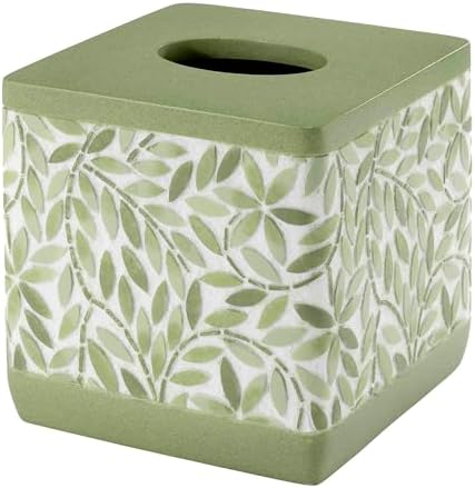 Avanti Linens - Tissue Box Cover, Standard Size Tissue Holder for Home by AvantiHomeSince1969