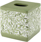 Avanti Linens - Tissue Box Cover, Standard Size Tissue Holder for Home by AvantiHomeSince1969