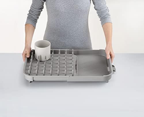Joseph Joseph Duo Expandable Dish Drying Rack, Gray, 2-Tier - Image 3