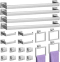 20-Piece Brushed Nickel Bathroom Accessories Set 23.6 Inch Towel Bar Set. by PNWNNHInc