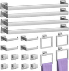 20-Piece Brushed Nickel Bathroom Accessories Set 23.6 Inch Towel Bar Set. by PNWNNHInc