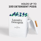 Modern Farmhouse Laundry Detergent Container for Laundry Decor (White) - Image 3
