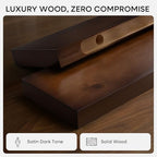 Homeforia 30 Inch Floating Shelves, High-End Solid Pine Wood, Set of 2 - Image 3