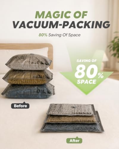 Vacuum Storage Bags with Rechargeable Pump for Travel, 15 Combo Set - Image 4