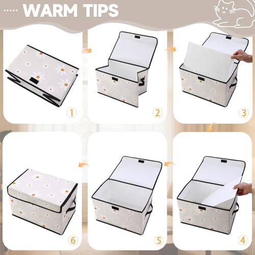 Stackable Clothes Storage Bins with Lids 3 Pack - Image 3