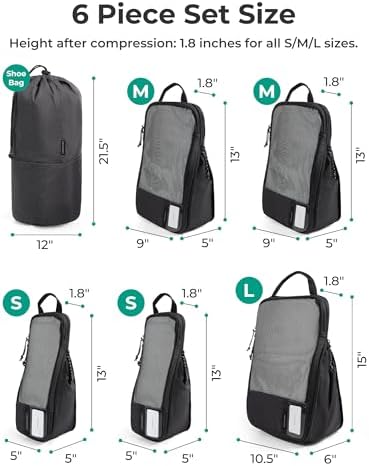BAGSMART Compression Packing Cubes for Travel Essentials - Image 2