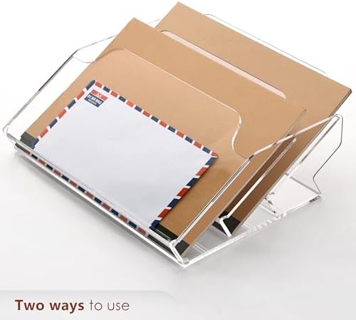 DINGHUO 3 Pockets Acrylic Hanging Wall File Organizer for Office - Image 4