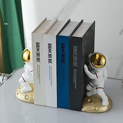 Space Bookends for Kids Room Nursery, Astronaut Themed Decor - Image 3