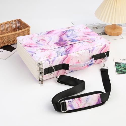 384 Slots Pencil Case, 4-Layer Organizer with Shoulder Strap - Image 6