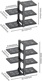 Pots and Pans Organizer for Cabinet, Heavy Duty Pot Pan Rack under Sink Organizers and Storage，Kitchen Cabinet Organizer with 7 Tiers - Image 7