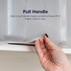 IRIS USA 19 Qt Storage Bins with Lids, 6 Pack, BPA-Free, Clear/White - Image 6