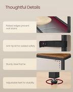 VASAGLE 3-Tier Shoe Rack, Adjustable, Freestanding - Image 5