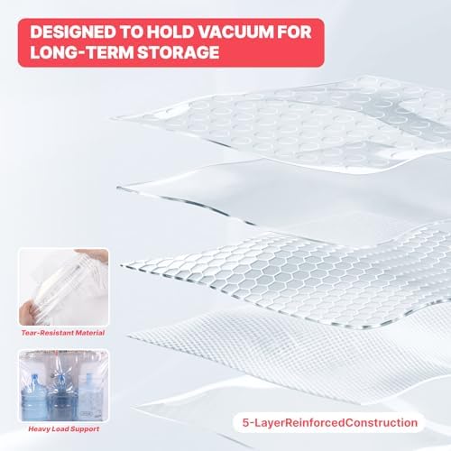 IDEATECH 8Pack Vacuum Storage Bags with Electric Pump, Jumbo Vacuum Seal Bags for Clothing, Bedding & Blankets, Heavy Duty Compression Space Saver with Airtight Seal, Closet & Under Bed Storage-4L+4XL - Image 3