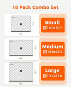 18-Pack Vacuum Seal Bags for Clothing Travel with Cordless Pump - Image 3